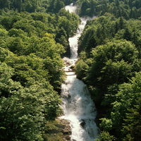 Die Giessbachfälle vom Grandhotel Giessbach
