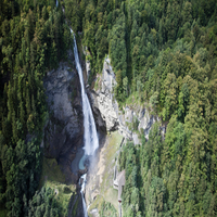 Luftaufnahme des Oberen Reichenbachfalls